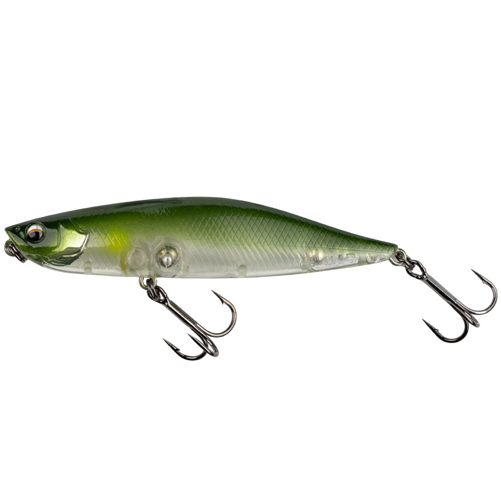 Hecht-Barsch-Lure-Drop-Exklusive-Produkte-LMAB-KOFI-Dog-Vibe-8-5-cm-Green-Ghost-Ayu