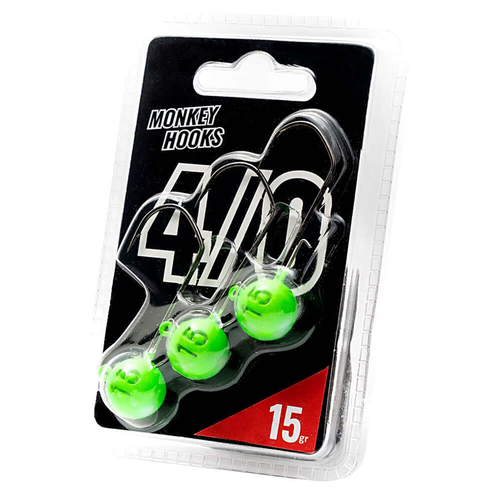 Monkey Lures Monkey Hooks 4/0 10,0 g Black Pink