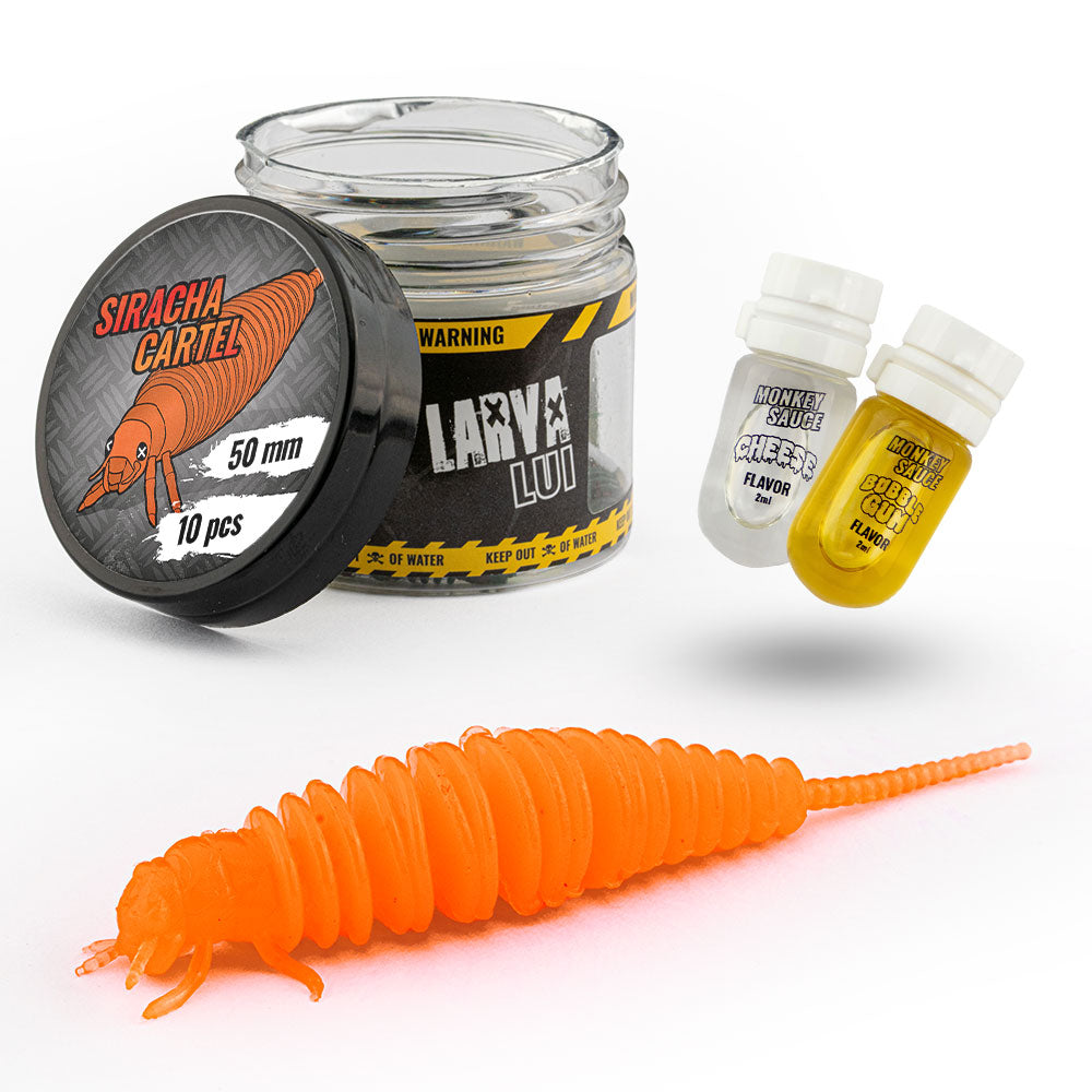 Monkey Lures Larva Lui Trout sur brochetperche.fr