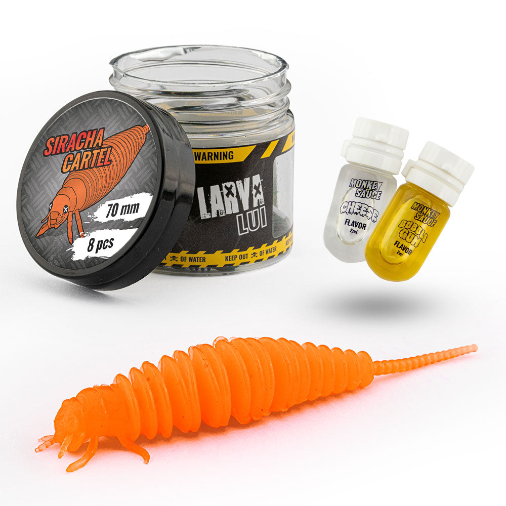 Monkey Lures Larva Lui Trout sur brochetperche.fr