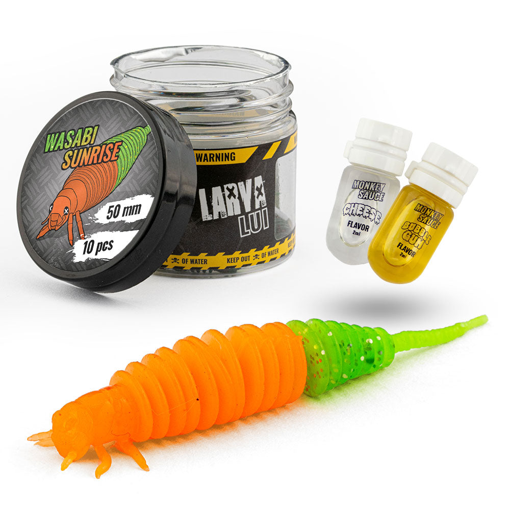 Monkey Lures Larva Lui Trout sur brochetperche.fr