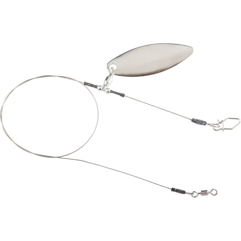 Balzer 7x7 Niroflex Hechtvorfach mit kugelgelagertem Spinnerblatt Silber