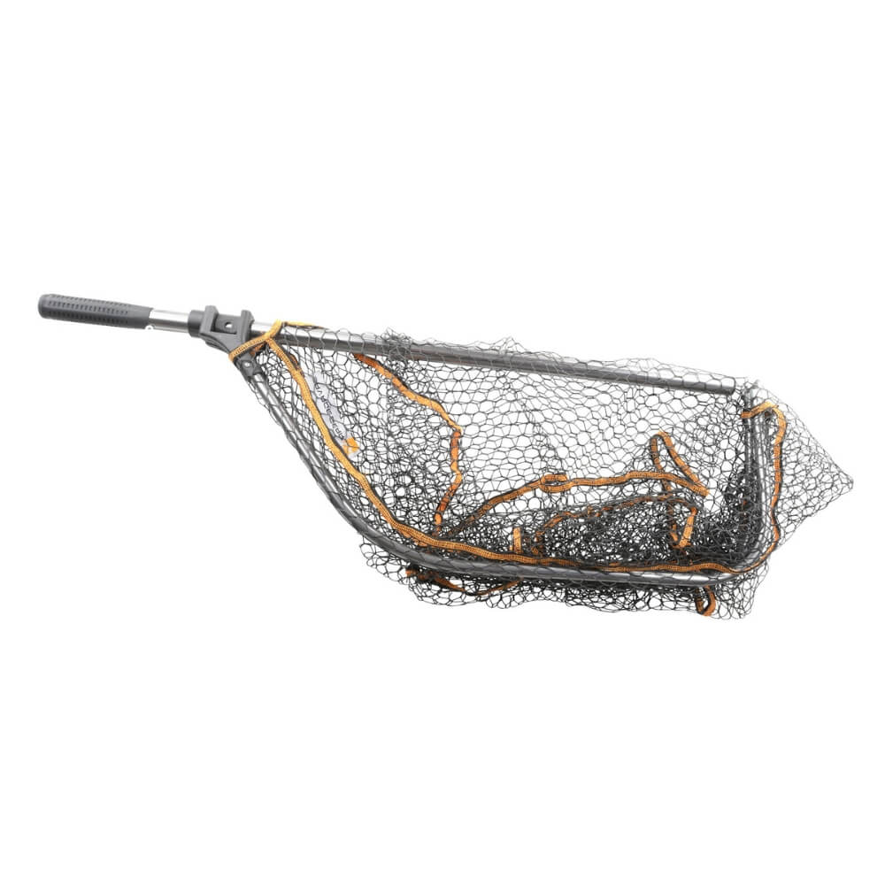 Pro Folding Rubber Mesh Landing Net / Kescher folded