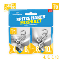 Avis de Anonym sur le produit Spitze Haken Mixpaket 1/0 (4 g / 6 g / 8 g / 10 g)
