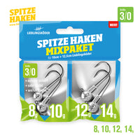 Avis de Anonym sur le produit Spitze Haken Mixpaket 3/0 (8 g / 10 g / 12 g / 14 g)