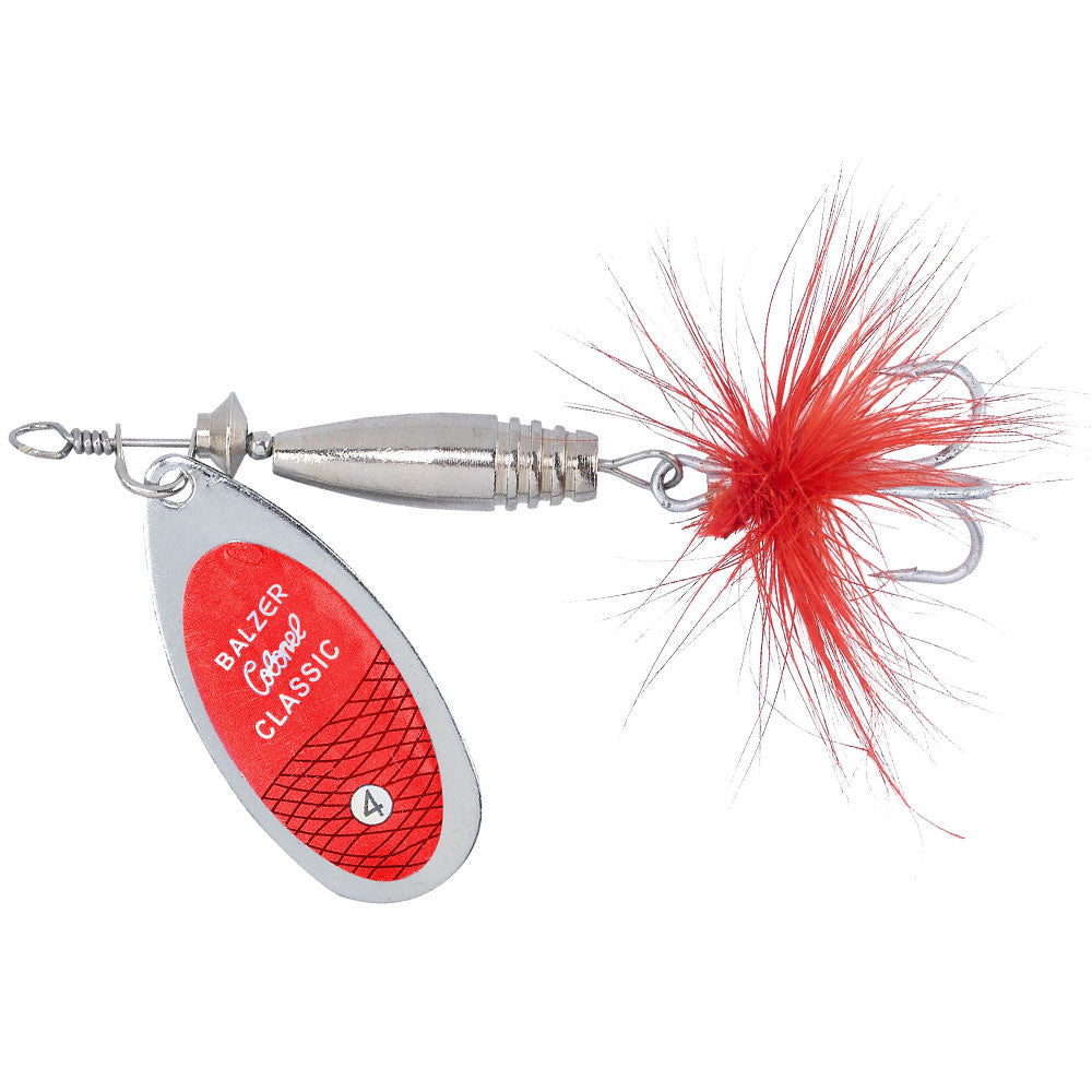 Balzer Colonel Classic Spinner Gr 5 14 g Rot Glitter