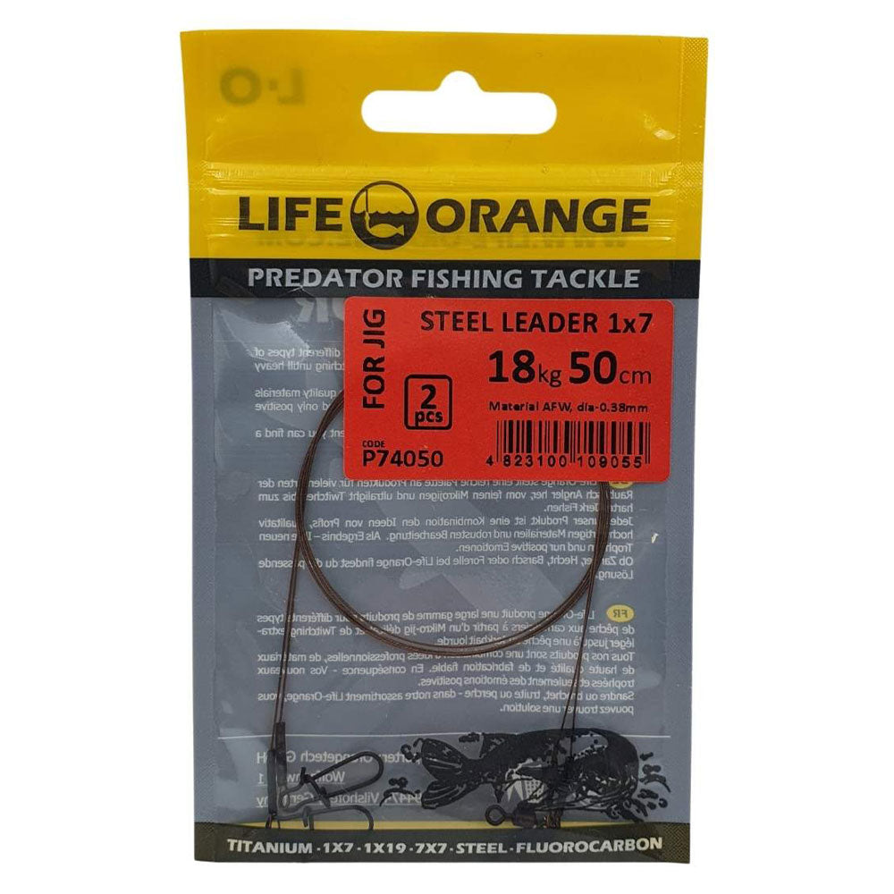 Life-Orange-1x7-Steel-Leader-01