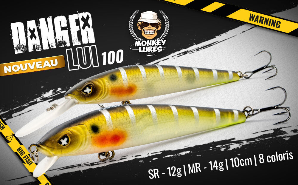 Le leurre Monkey Lures Dager Lui 100 est disponible en différentes profondeurs de nage et en 8 superbes coloris. Disponible dès maintenant dans notre boutique.