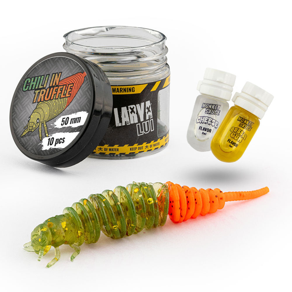 Monkey Lures Larva Lui Trout sur brochetperche.fr