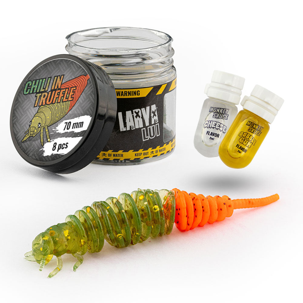 Monkey Lures Larva Lui Trout sur brochetperche.fr