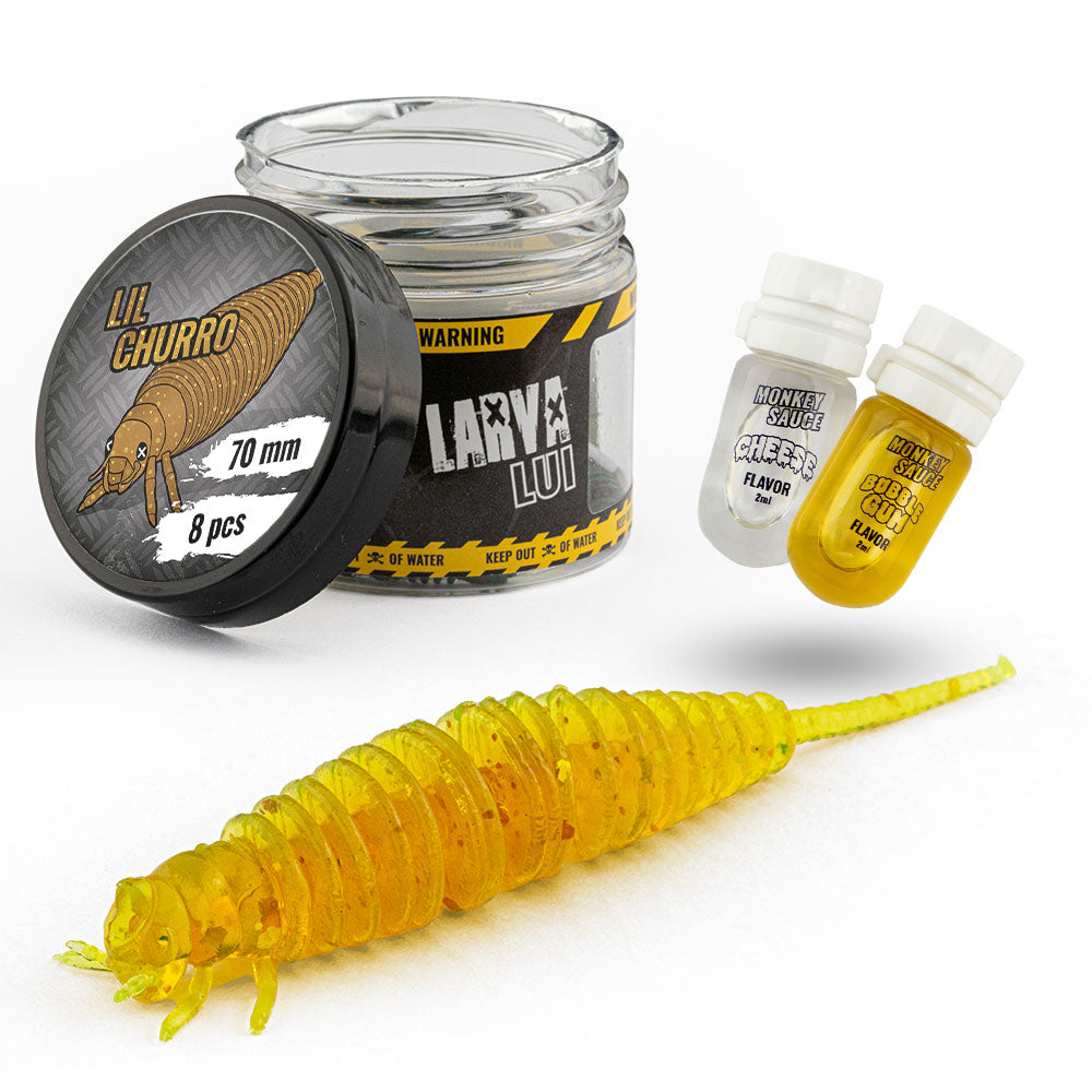 Monkey Lures Larva Lui Trout sur brochetperche.fr