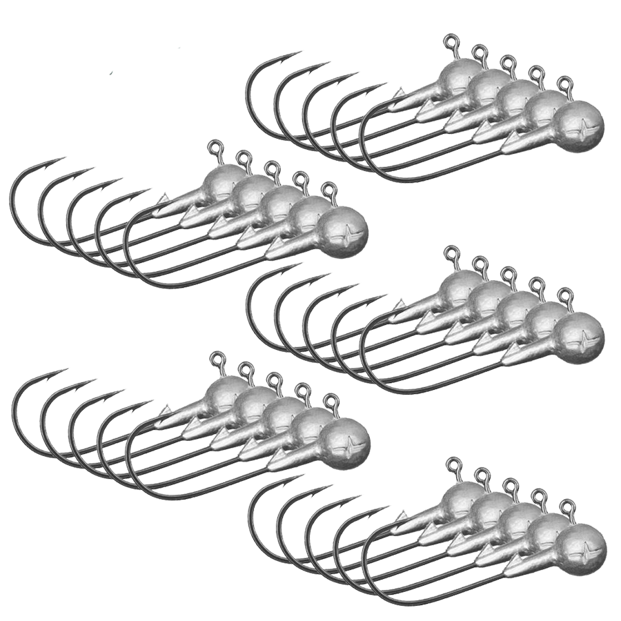 Musaga Jighaken Classic 10 Grosspackung 25 Jigkoepfe 10,0g