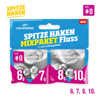Avis de Anonym sur le produit Spitze Haken Mixpaket #0 Fluss (6 g / 7 g / 8 g / 10 g)