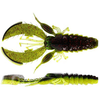 Avis de Anonym sur le produit CreCraw Creature Bait 6,5 cm | 4 g Black Chartreuse
