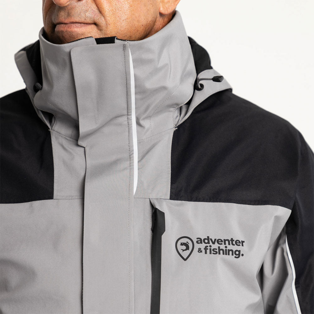 adventer fishing Membranjacke Steel Black M