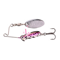 Avis de Evelyn-Maria sur le produit Larva Micro Spinnerbait 4 cm | 7 g | Drillingshaken Rainbow Trout