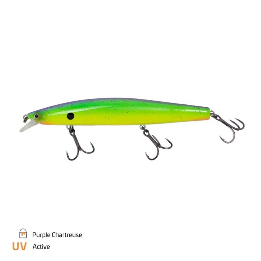 Zeck Hänels ZANDER Läufer 12,5 cm / 22 g Purple Chartreuse